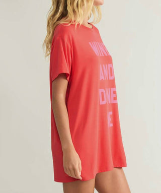 Z Supply - Camiseta para noite Wine &amp; Dine Me