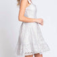 Trendsi - GeeGee Mesh Floral Embroidered Sleeveless Dress