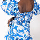 Cleobella - Rayna Floral Print Puff Sleeve Crop Top