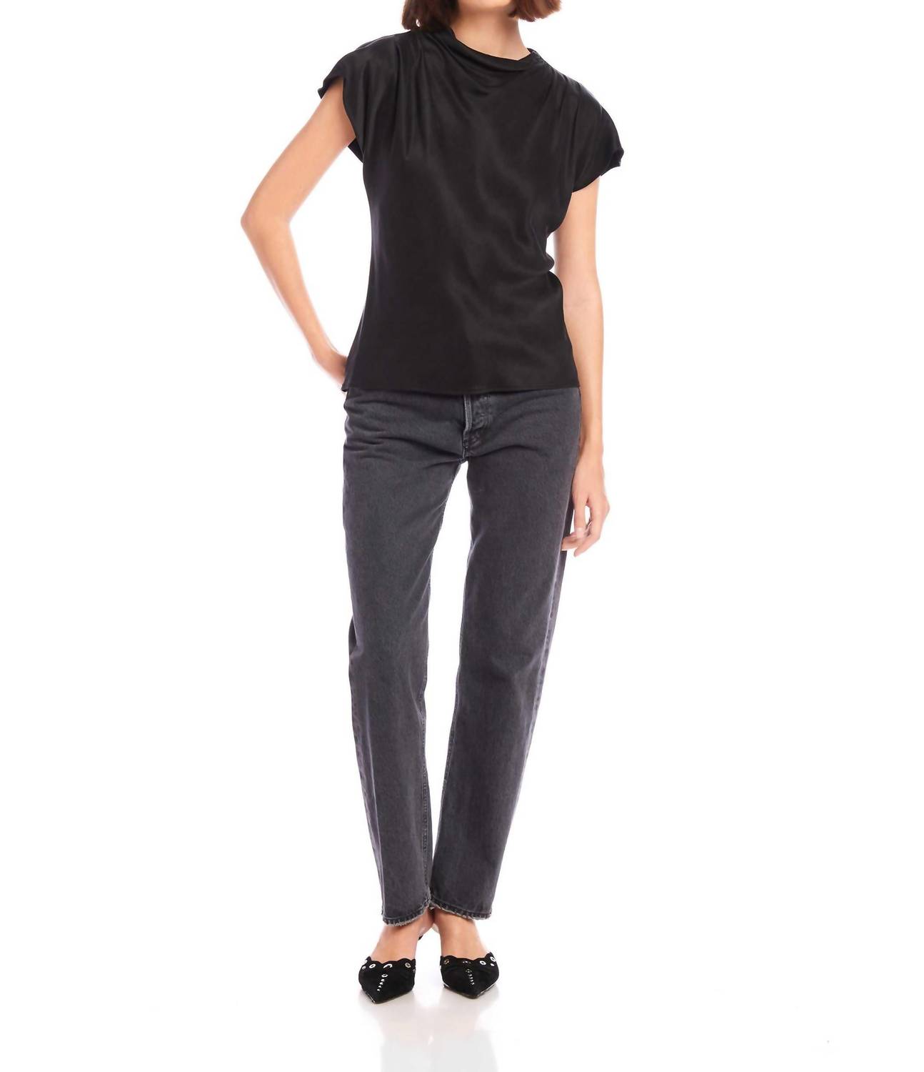 Fifteen Twenty - Emmeline Drape Neck Blouse