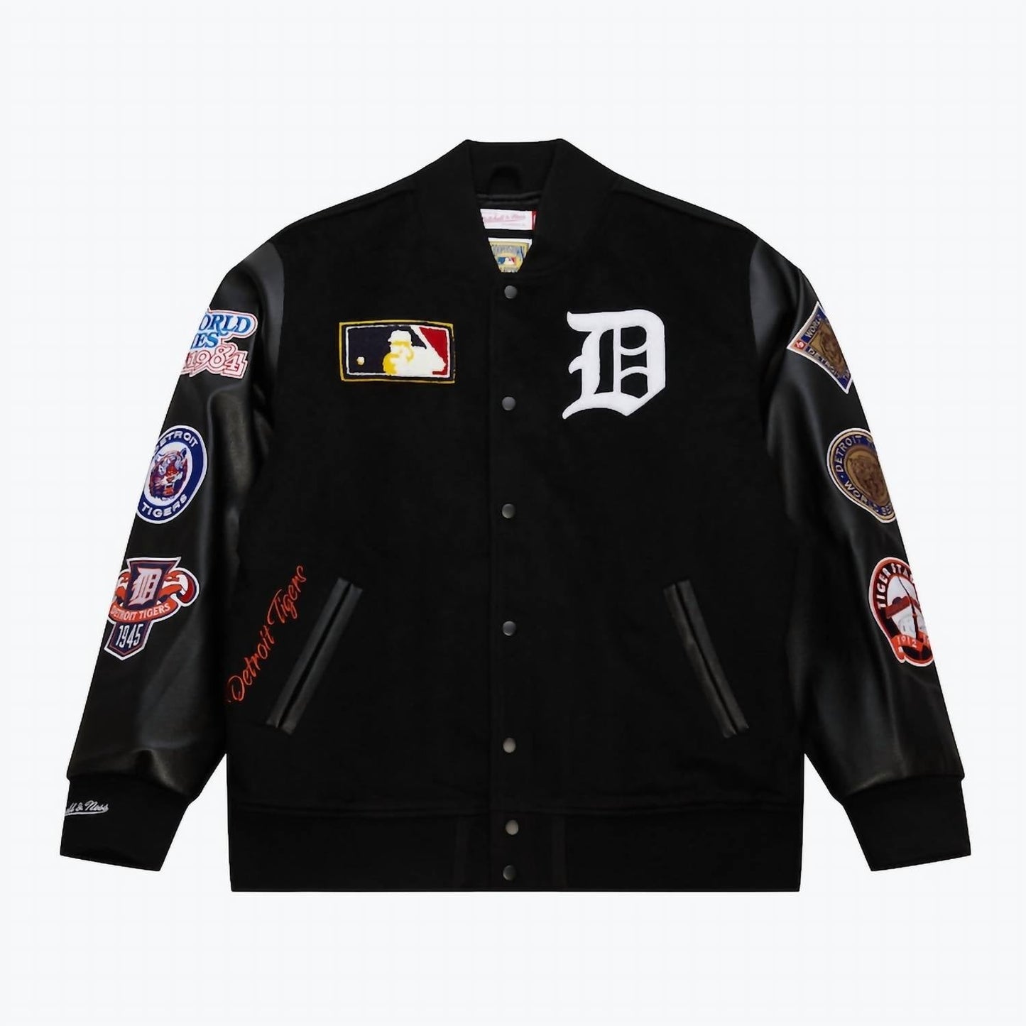 Mitchell & Ness - Men's Detroit Tigers Vintage Logo Full-snap Varsity Jacket