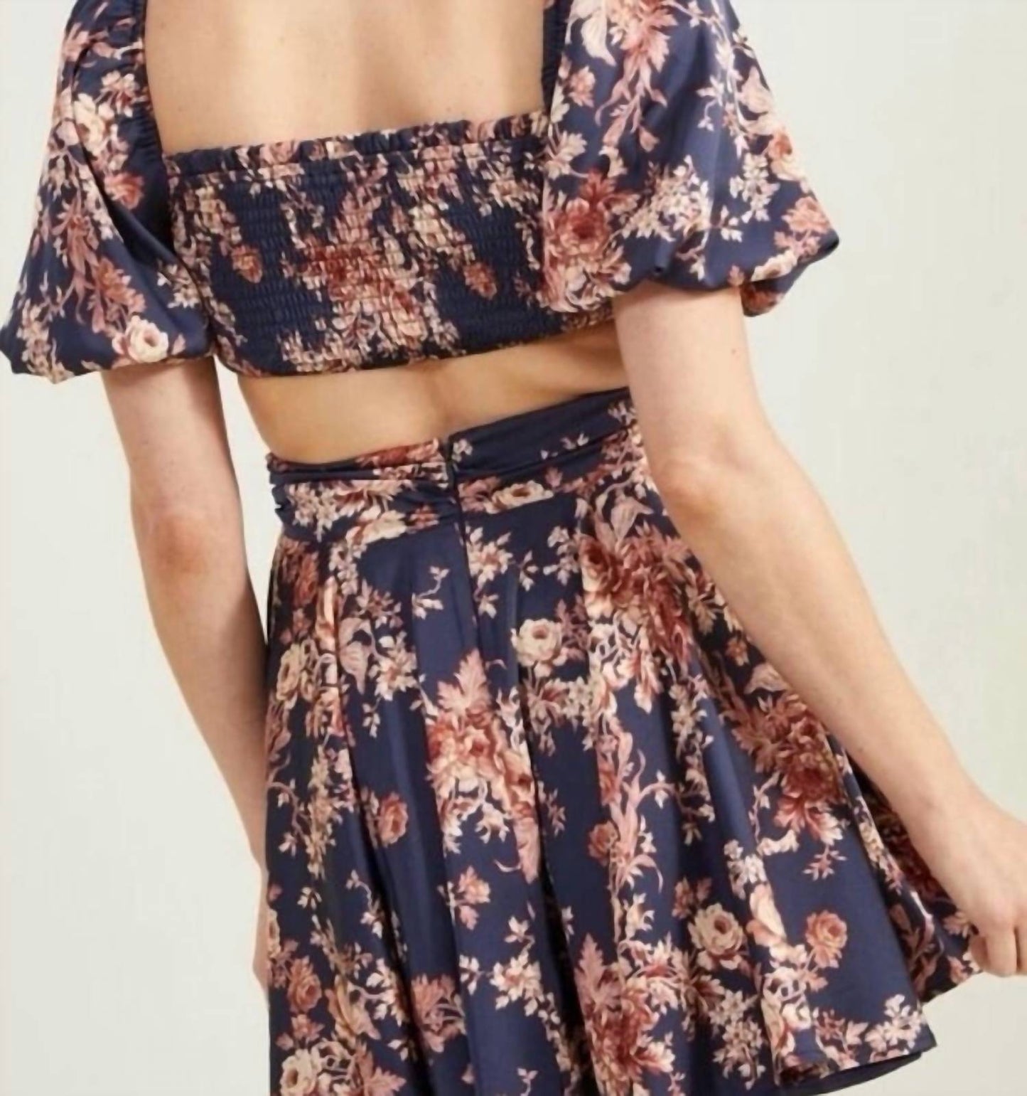 Altar'D State - Floral Dress With Cut Outs