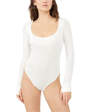 Free People - Settle In Scoop Neck Bodysuit
