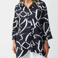 Joseph Ribkoff - Abstract Jacquard Jacket