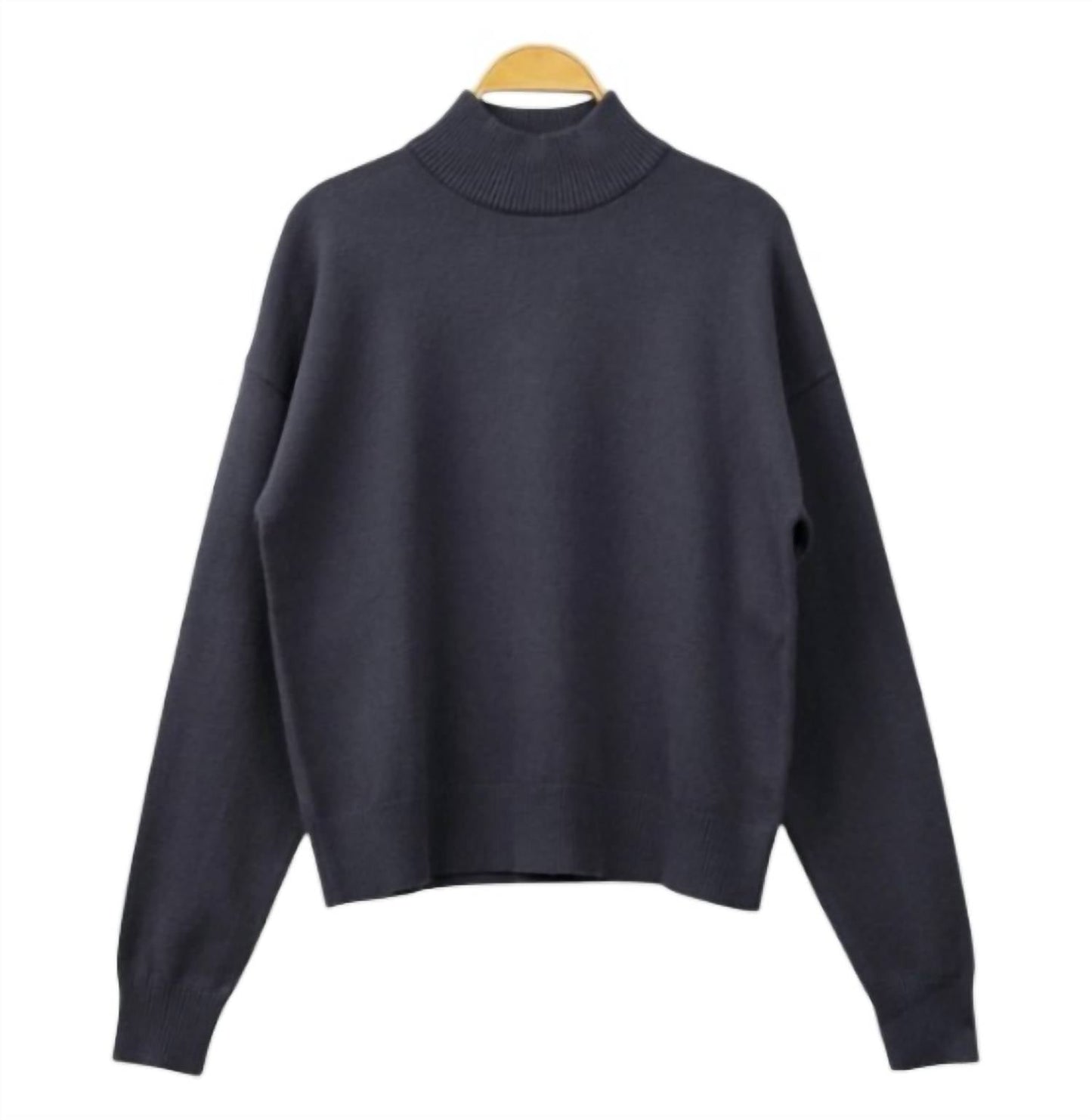 Mima Rosso - Knit Mockneck Boxy Top