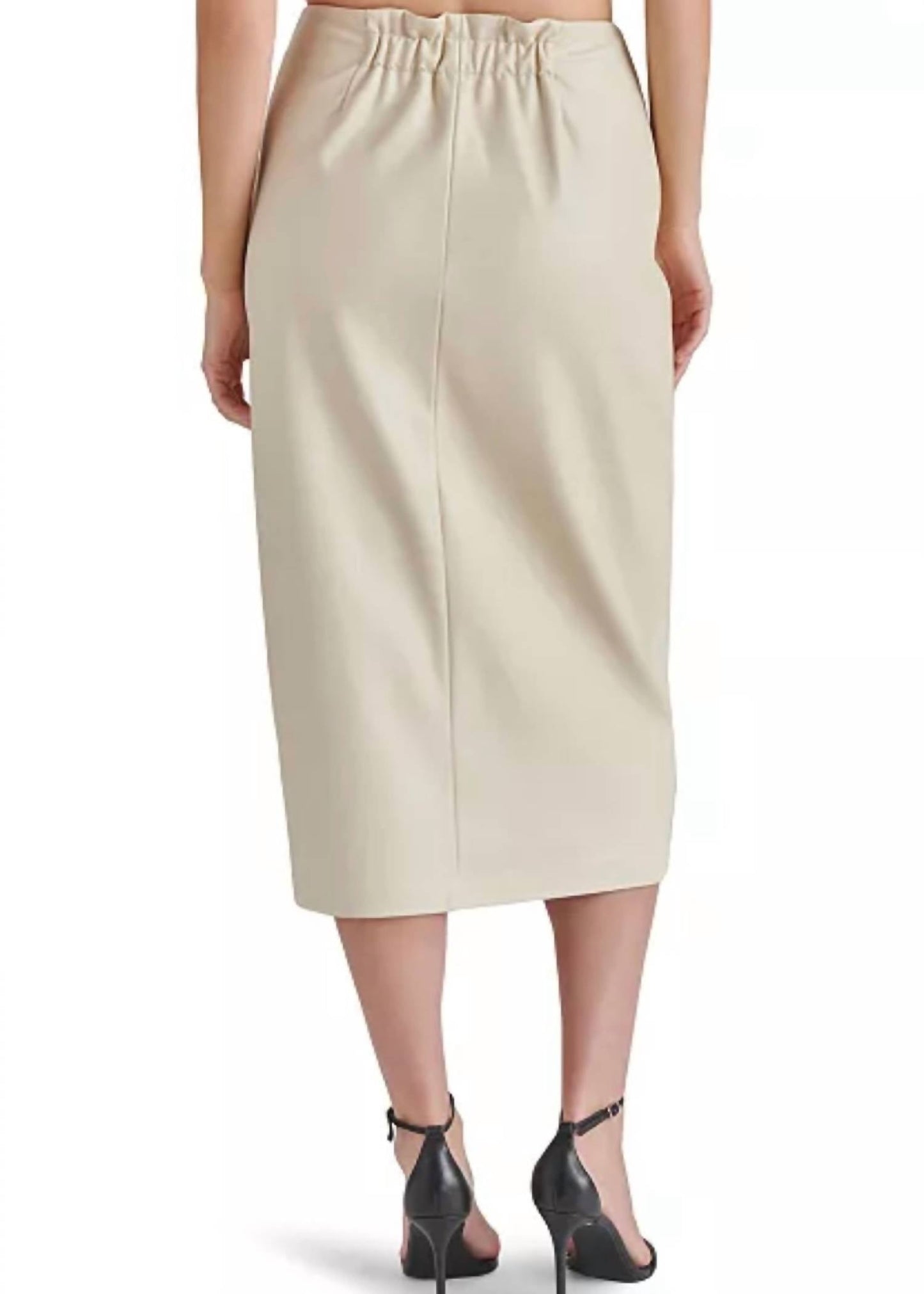 Steve Madden - Navia Faux Leather Midi Skirt