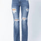 Judy Blue - Marian Destroyed Straight-mid Rise Jeans