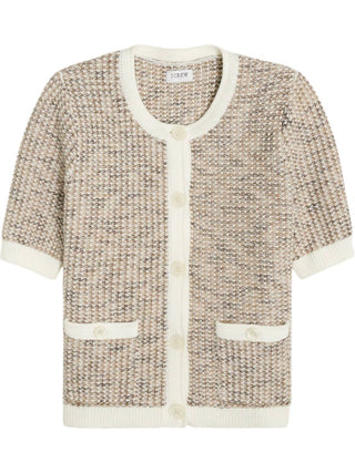 J.Crew - Cardigan Feminino Manga Curta