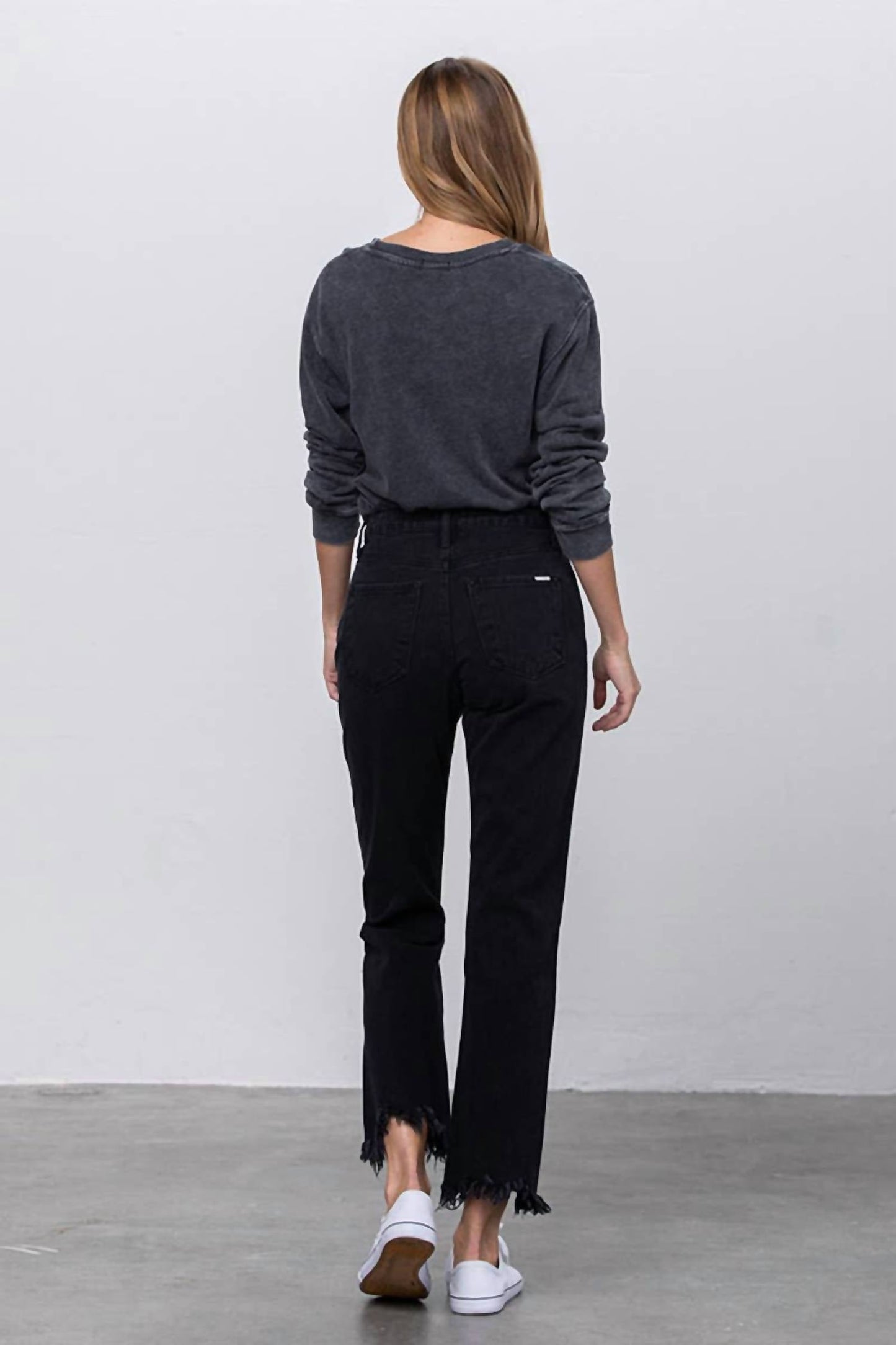 Insane Gene - High Rise Ripped Frayed Jeans