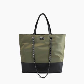 Like Dreams - Bolsa tote feminina de nylon em madeira de bordo