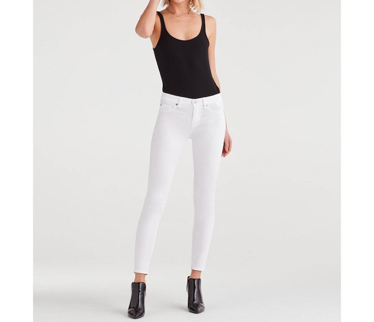 7 For All Mankind - MID RISE ANKLE SKINNY JEAN