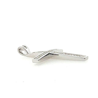 Aamiaa - Women's Cross Natural Diamond Pendant