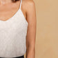 Paparazzi - Linen Blend Solid Cami Tank Top