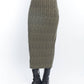 Matthildur - Vault Patterned Back Slit Maxi Skirt