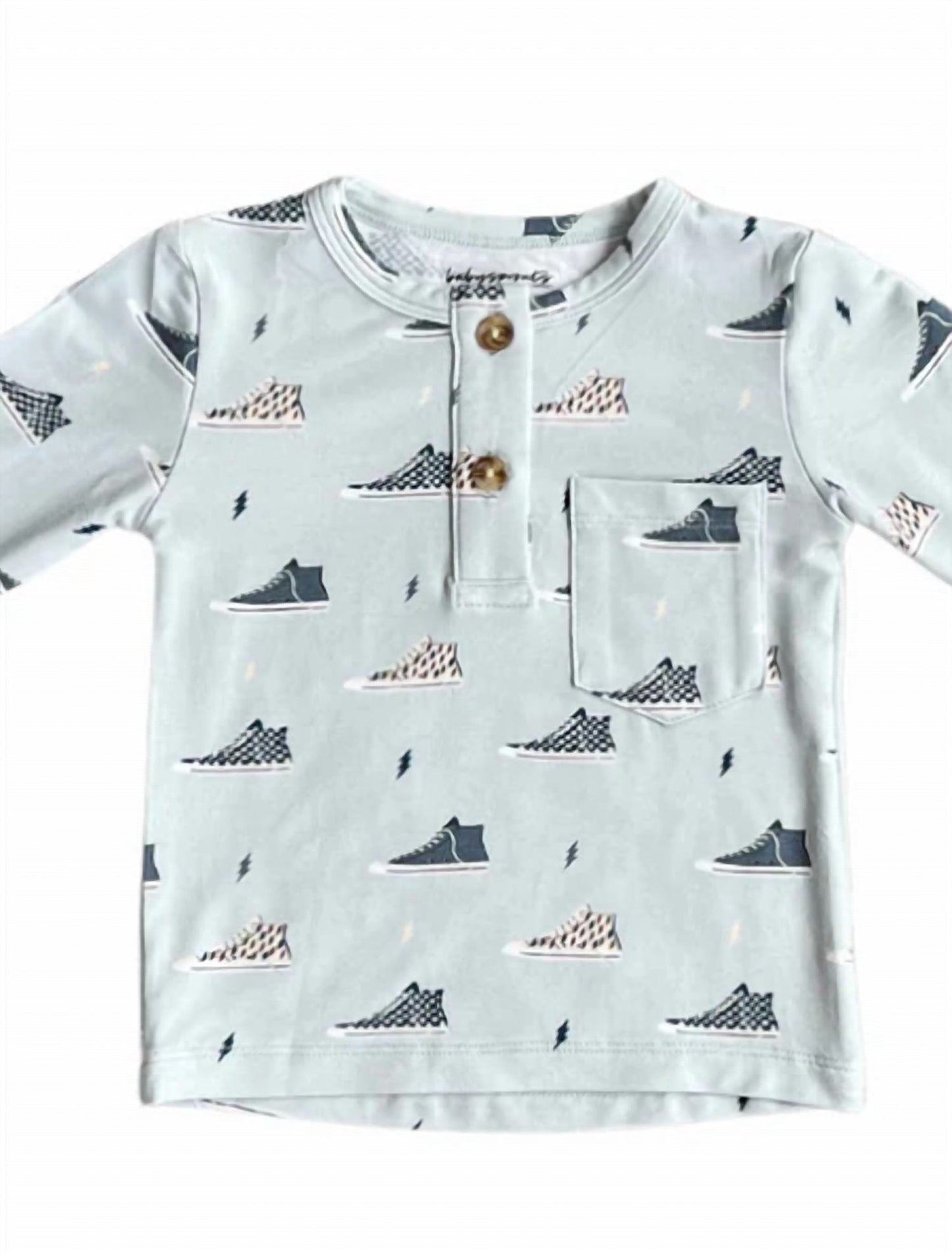 Babysprouts - Boy's Long Sleeve Henley Tee