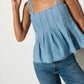 Nation Ltd - Dove Pleated Tank Top