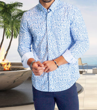 Buki - Camisa tecnológica floral de manga comprida Five-o