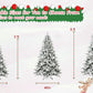 7ft Flocked Christmas Tree with 1514 Tips