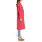 Leith - Single Button Belted Salmon Barbiecoro Oversized Jacket