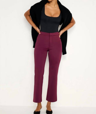 Good American - Calça reta curta Scuba