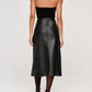 Dl1961 - Women'S - Alma Button Front Leather Skirt