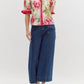 Entro - Rose Print Pullover Top