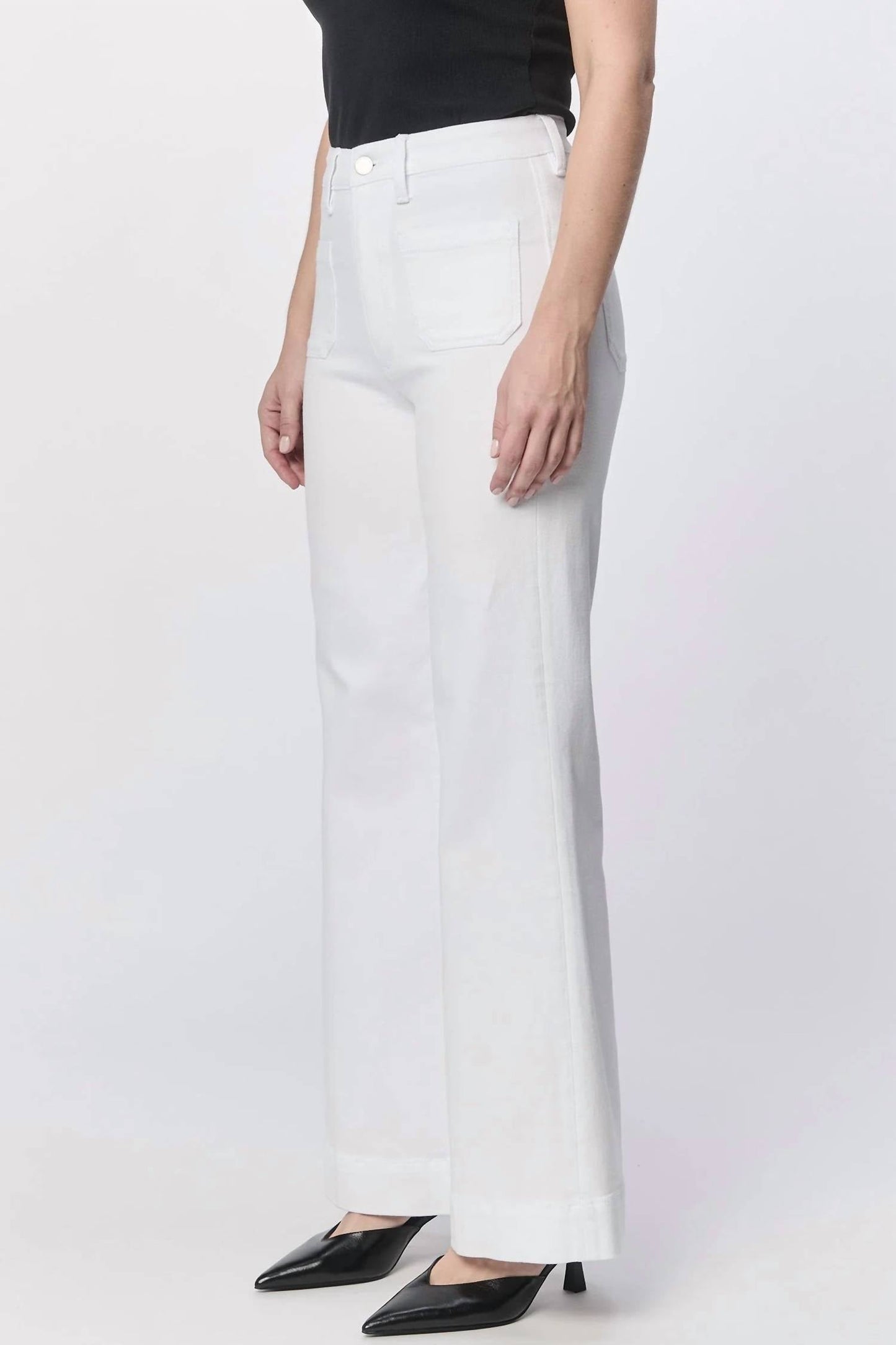 Dear John Denim - Fiona Wide Leg Cuffed Hem Jeans
