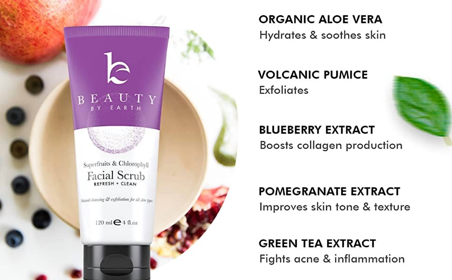 Beauty By Earth - Organic Cleansing Face Scrub