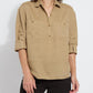 Lysse - Roe Roll Tab Linen Utility Shirt