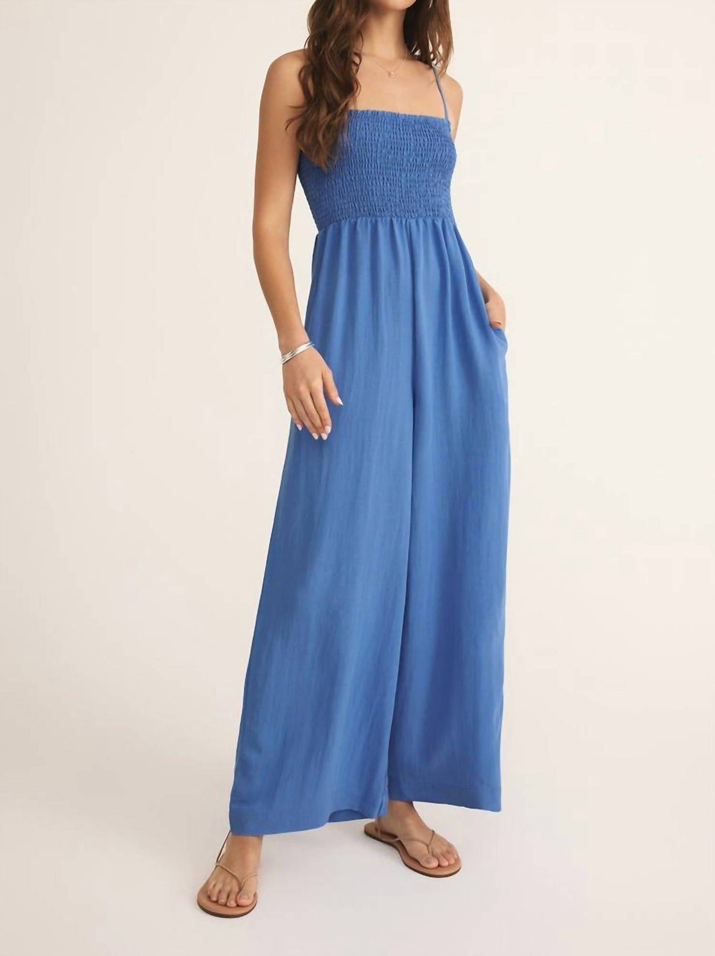 Z Supply - Beachside Smocked Jumpsuit