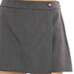 Idem Ditto - Wrap Mini Skort With Side Zipper
