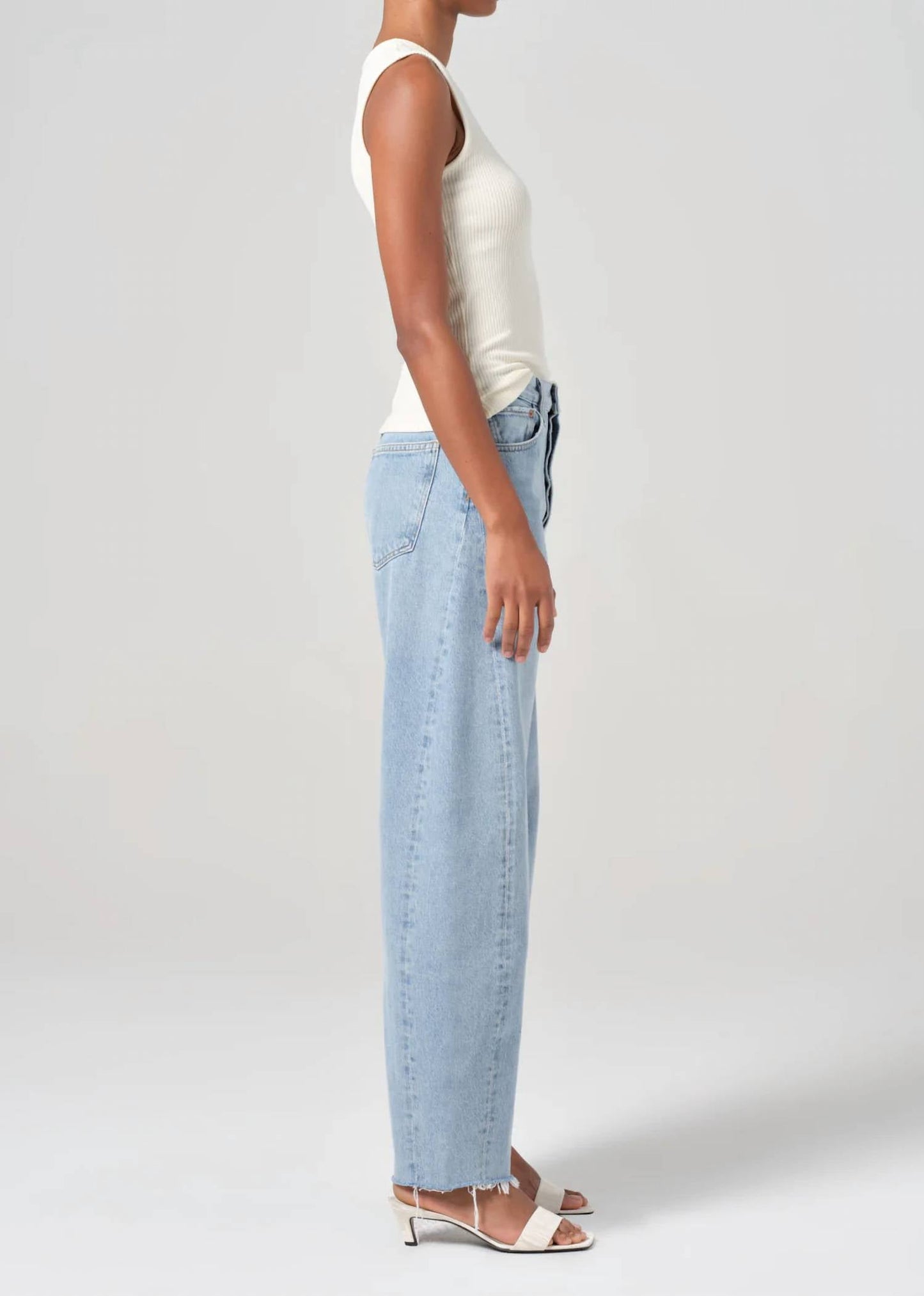 Agolde - Luna High Rise Pieced Taper Jeans