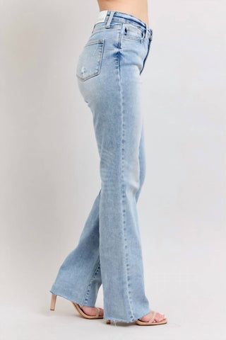 Judy Blue - Calça jeans estilo pai de cintura média