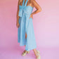 Aylaya - Pinstripe Halter Dress