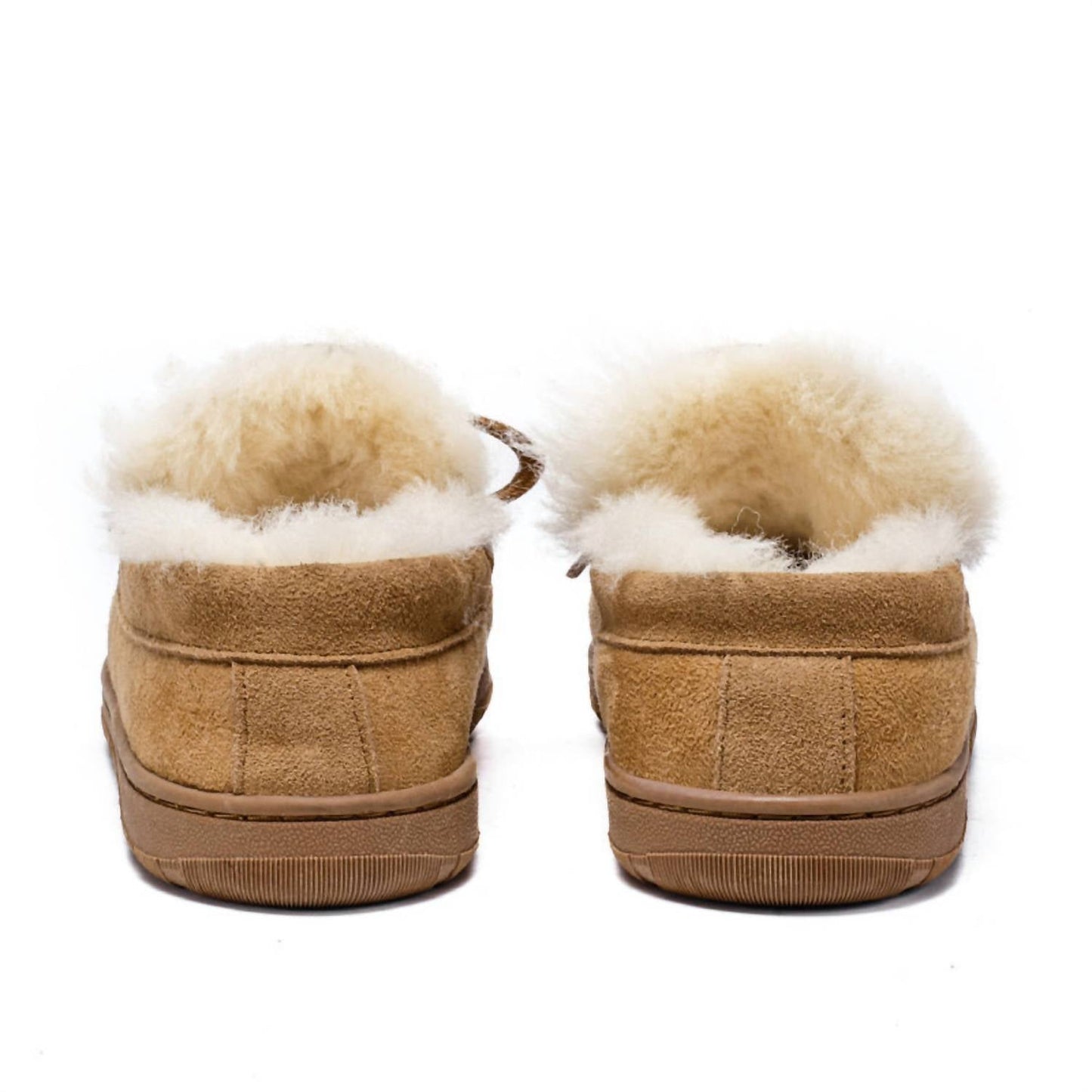 Spring Step Shoes - Men's Shearling And Suede Moccasin Slippers