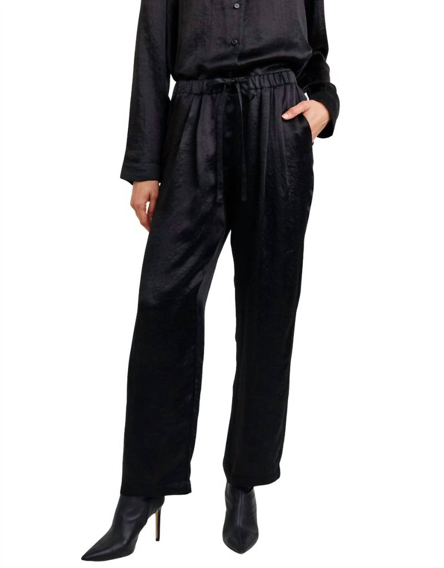 Bella Dahl - Textured Silky Trouser Pants