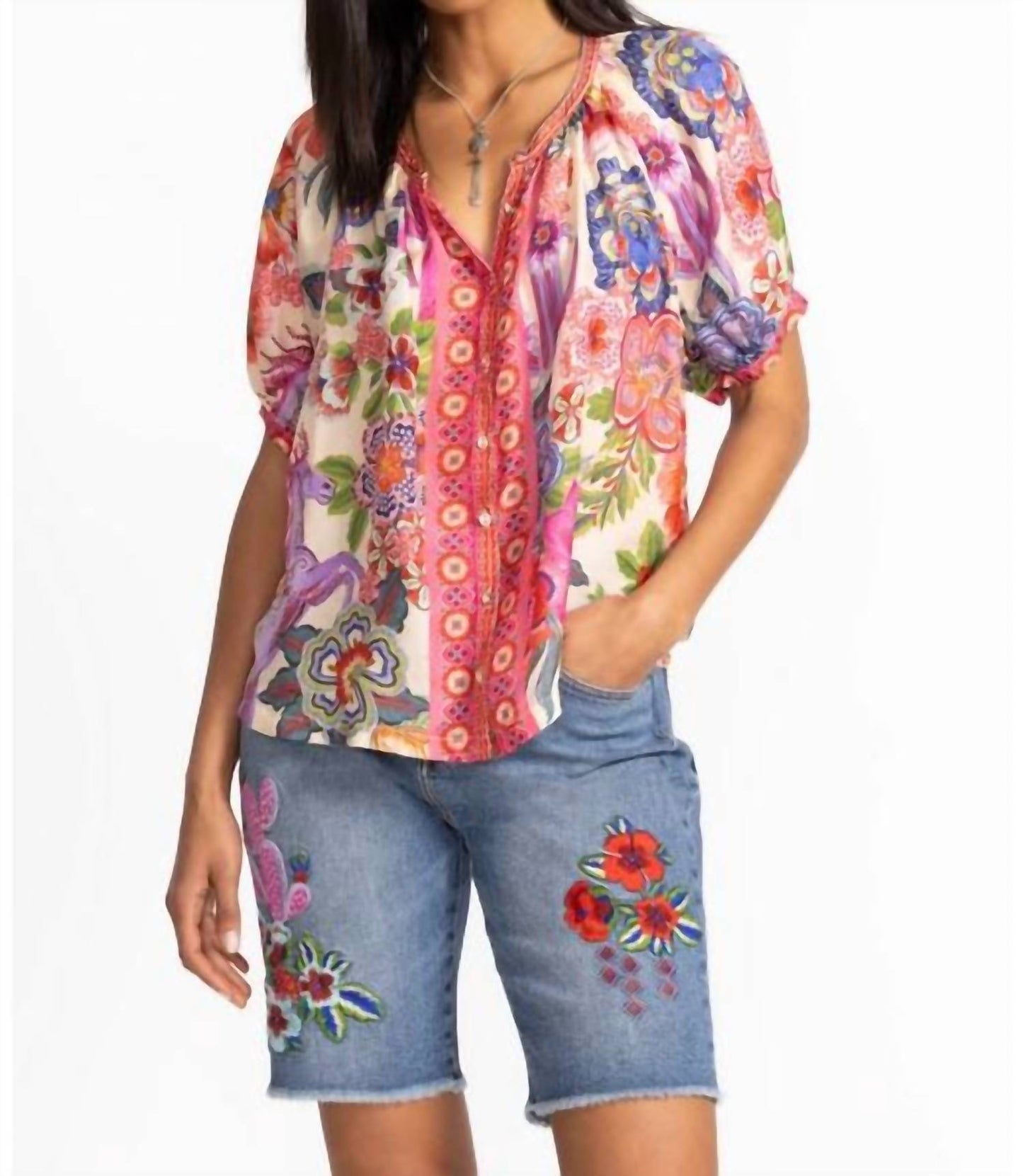 Johnny Was - AVAH BUTTON DOWN SHIRT