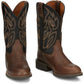 Justin Boots - Men's Rendon Pecan Wide Round Boot