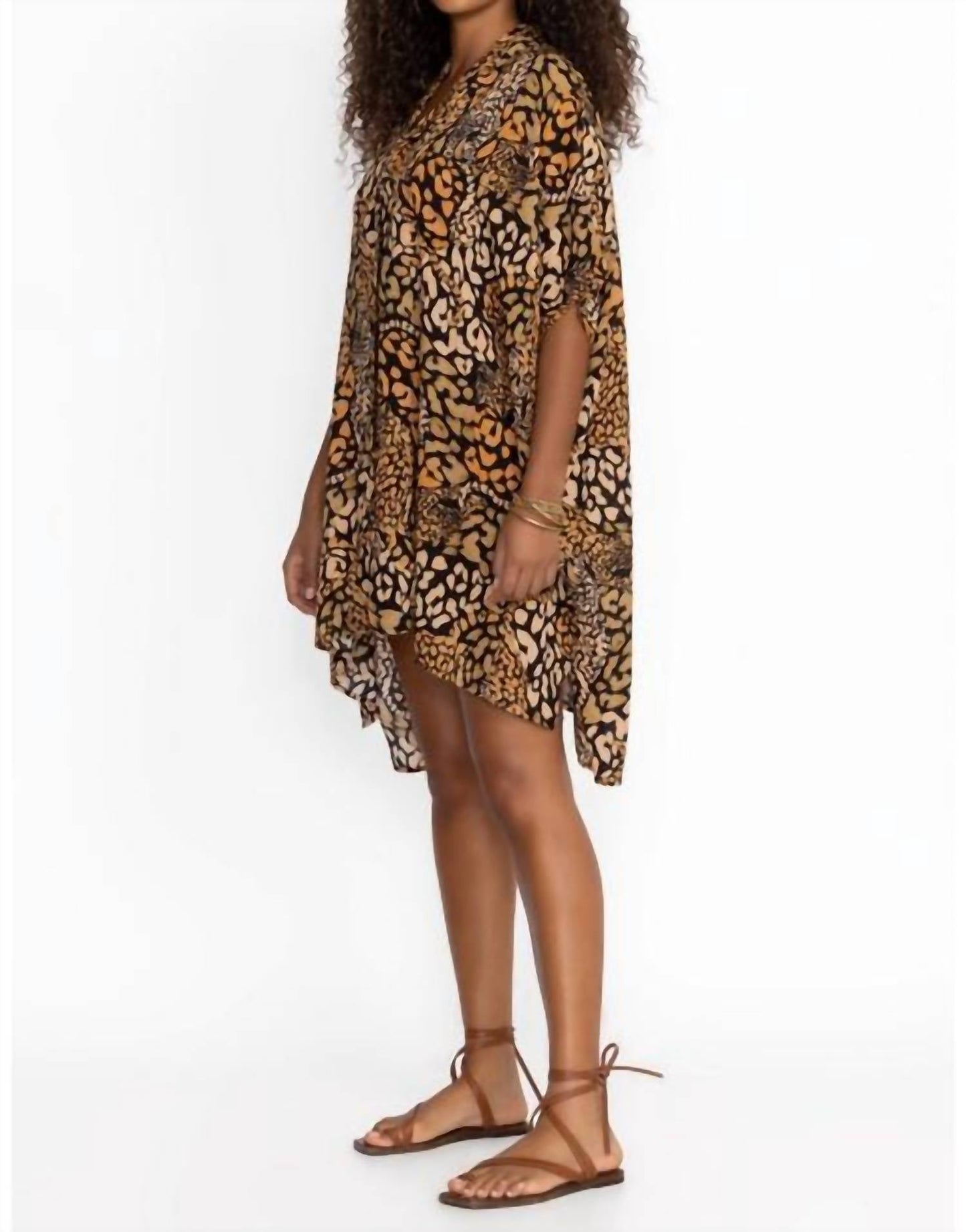 Johnny Was - AFENI (GOLD) OVERSIZED BUTTON DOWN SHIRT