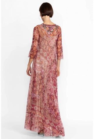 Johnny Was - Vestido de malha Cardinal
