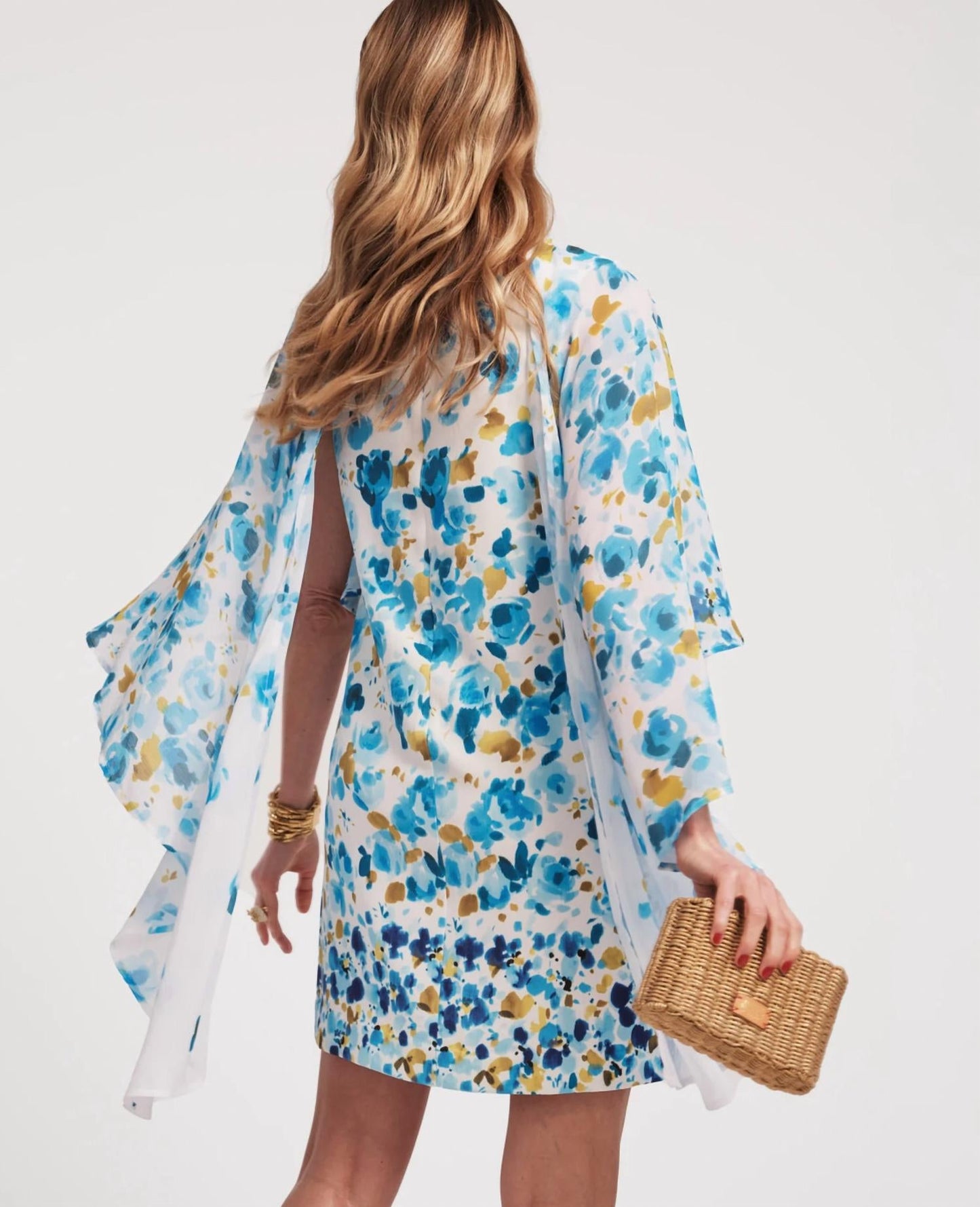 Frances Valentine - Mini Cape Mini Dress