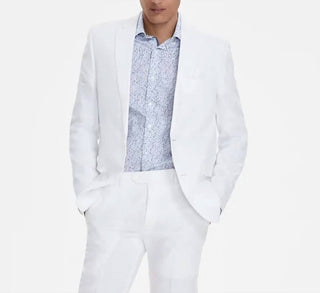 Bar Iii - Jaqueta Slim Fit 100% Linho