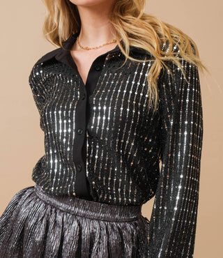 Blue B - City of Lights Button Down Top