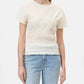 Closed - Crinkle Short Sleeve Top