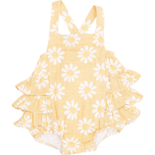 Angel Dear - Girl's Daisy Ruffle Sunsuit