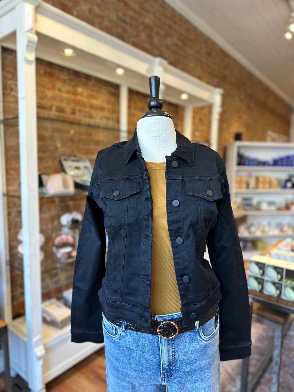 Kut From The Kloth - Julia Crop Denim Trucker Jacket