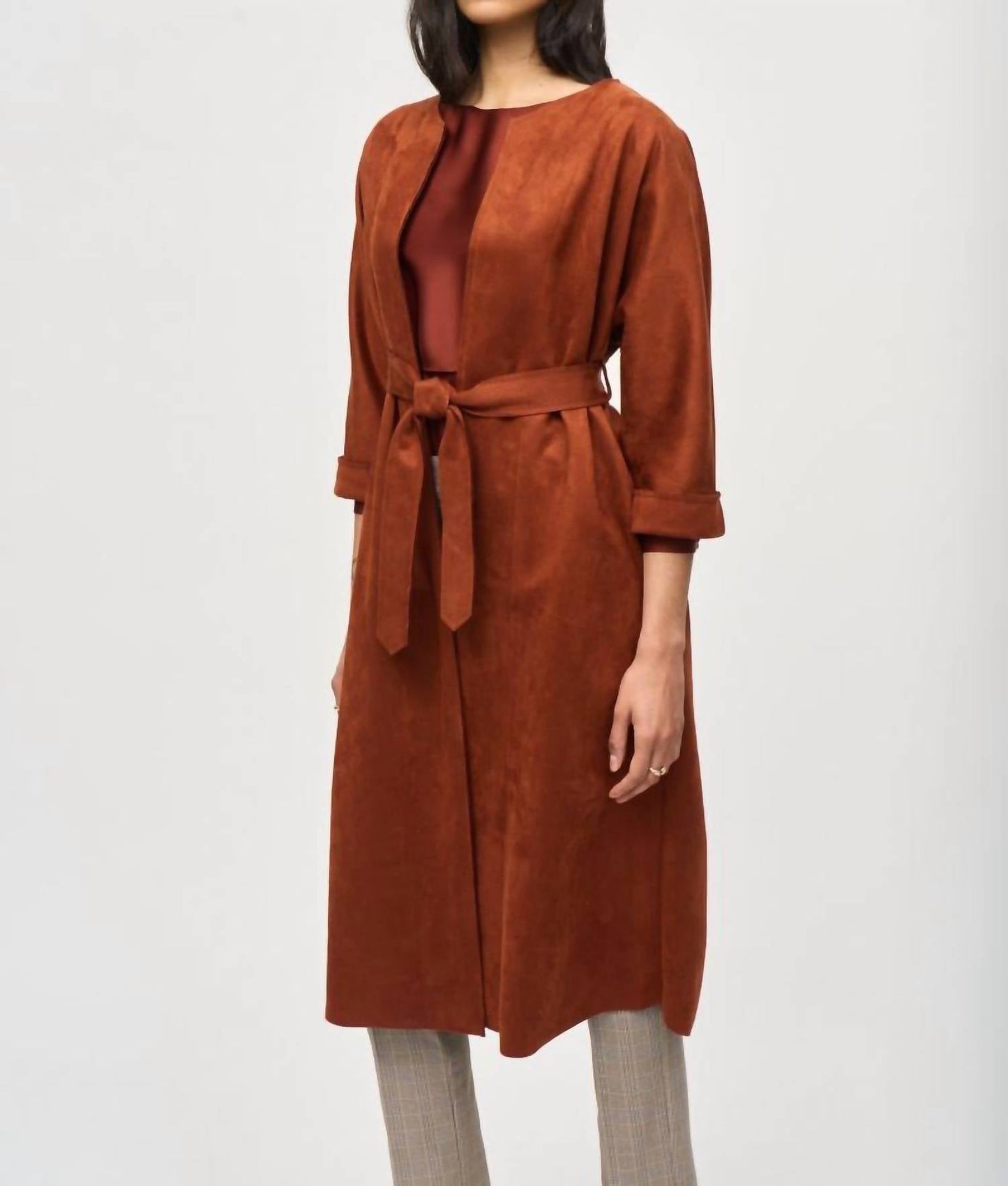 Joseph Ribkoff - Suede Straight Coat