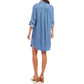 Karen Kane - Roll Tab Chambray Shirtdress