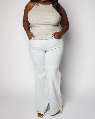 Good American - Calça Jeans Palazzo Good Waist