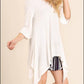 Umgee - Crossed Bell Sleeve Asymmetrical Tunic